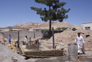 Building a nursery facility in Afghanistan